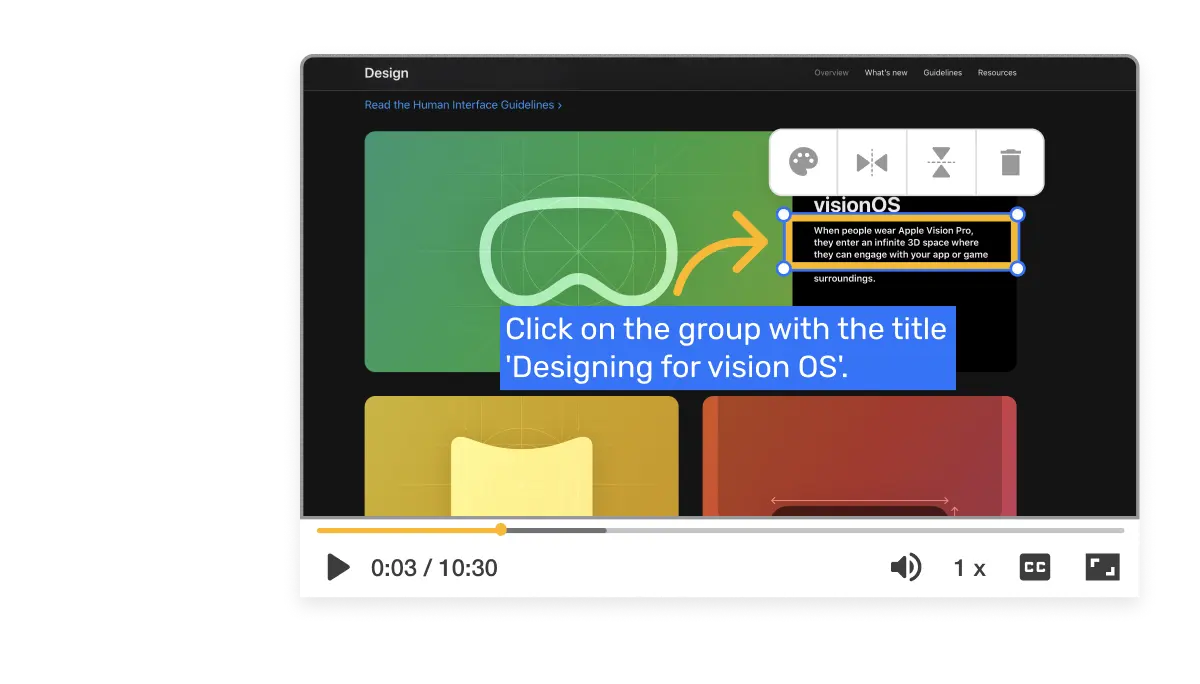 Visla AI converting each recorded action into a clear video scene